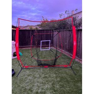 7x7' Portable Softball & Baseball Net Set for Hitting and Pitching
